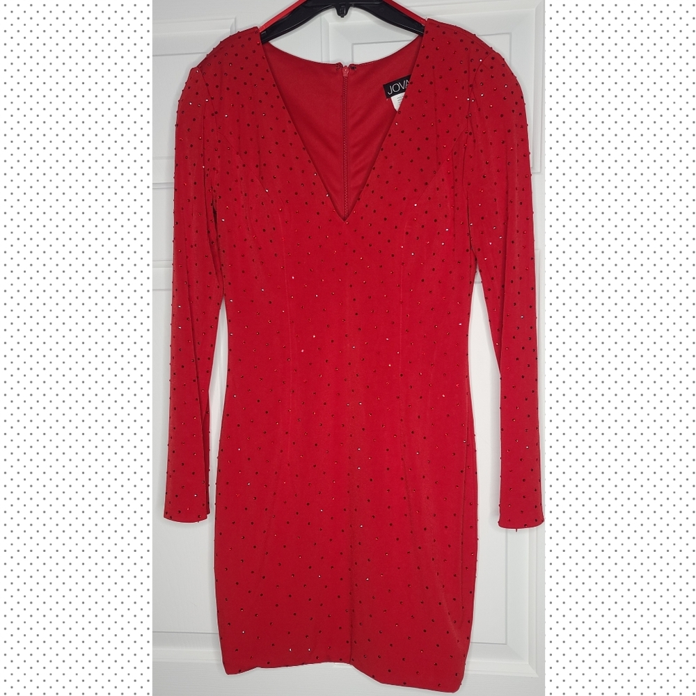 Jovani Red Dress Size 8 EUC